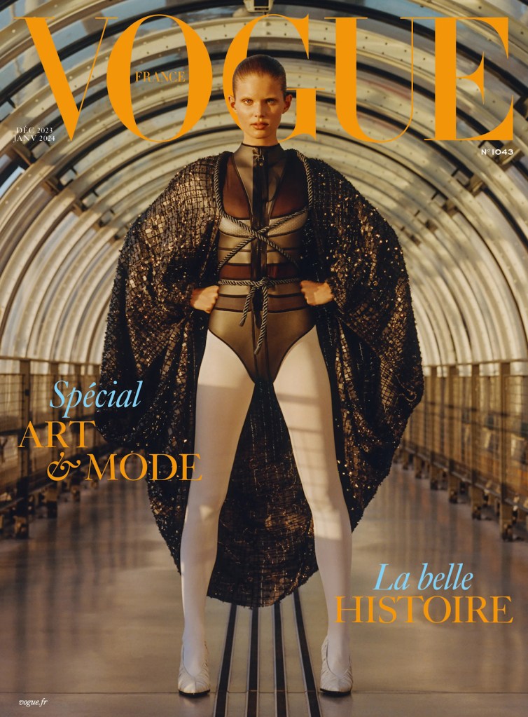 Vogue France December 2023/January 2024 : Ida Heiner by Theo de Gueltzl
