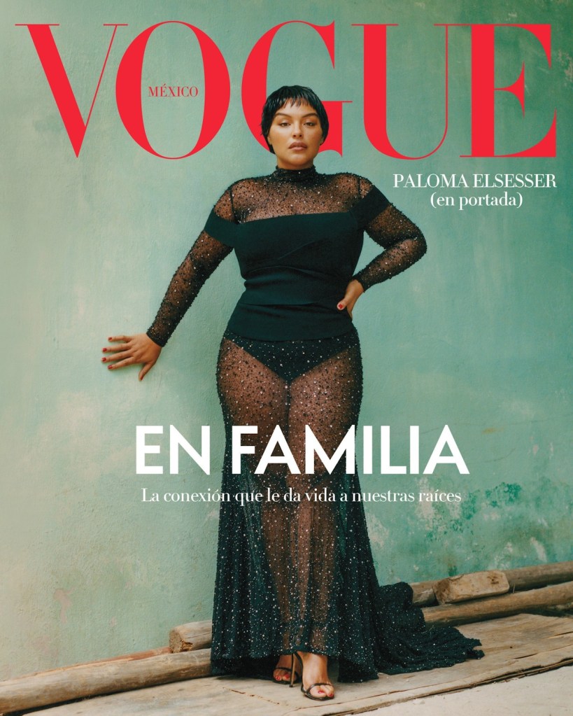 Vogue Mexico & Latin America December 2023 : Paloma Elsesser by Camila Falquez